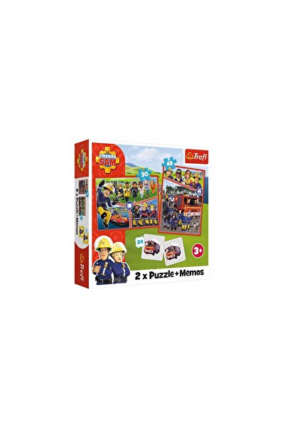 Trefl PUZZLE 2IN1 MEMO POMPIERUL SAM ECHIPA POMPIERILOR
