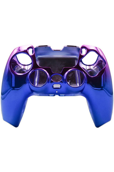 No branded Husa Protectie Completa Controller PS5 Crystal Clear, Electroplating Chrome Mov, Anti-Socuri