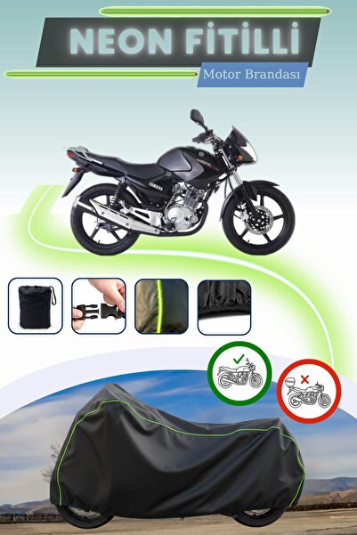 Cemku Cool قفل أسود قماش مجدّل حقيبة، لا يناسب دراجة ياماها YBR 125 النارية