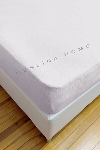 Meslina Home Combed Cotton Fitted Sheet 100% Cotton Sheet Combed Cotton Single Double-King Size