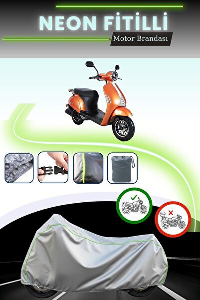 Cemku Cool حقيبة خلفية رمادية نيون قماش مجدّل وغطاء محرك متوافق مع كوبا بلو بيري