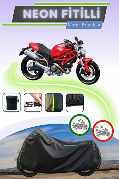 Cemku Cool أسود قماش مجدّل حقيبة، غطاء محرك دوكاتي مونستر 696 بدون قفل