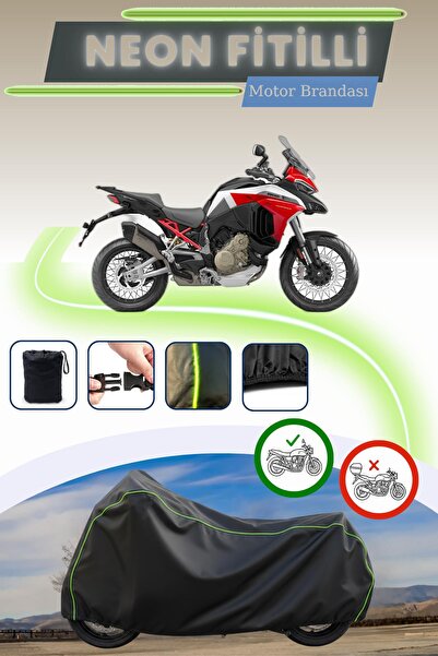 Cemku Cool قفل أسود قماش مجدّل حقيبة ، لا يناسب دراجة دوكاتي مولتيسترادا V4 S...