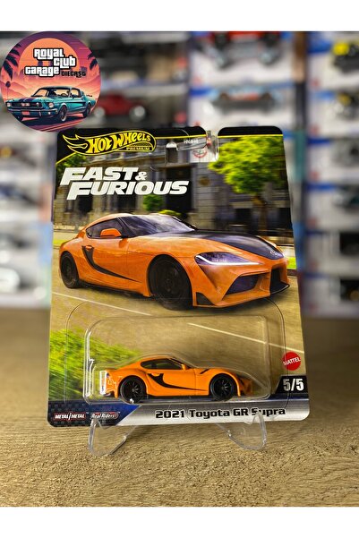 HOT WHEELS 2021 TOYOTA GR SUPRA - FAST AND FURIOUS - PREMIUM - (1/64) TURUNCU