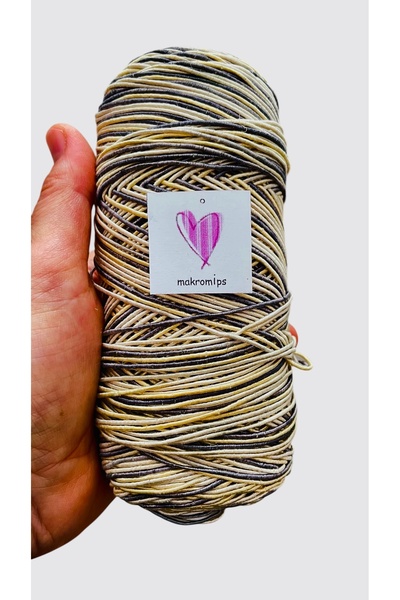 Makromİps 200gr SLİM SUPRA BATIK EBRU MUMLU İP MAKROME MARKA ÇANTA RUNNER AME...