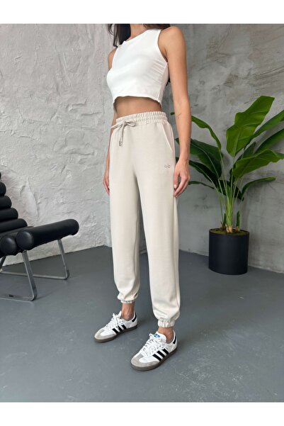 Elif Özbey Butik Πέτρινη φόρμα Jogger Modal