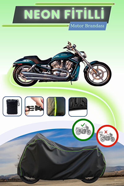 Cemku Cool غطاء أسود قماش مجدّل حقيبة متوافق مع دراجات هارلي ديفيدسون سكريامي...