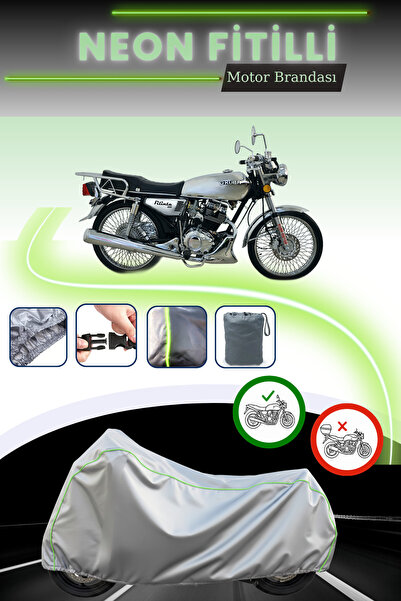 Cemku Cool قماش دراجة نارية رمادي اللون متوافق مع نيون فيلينتا 100