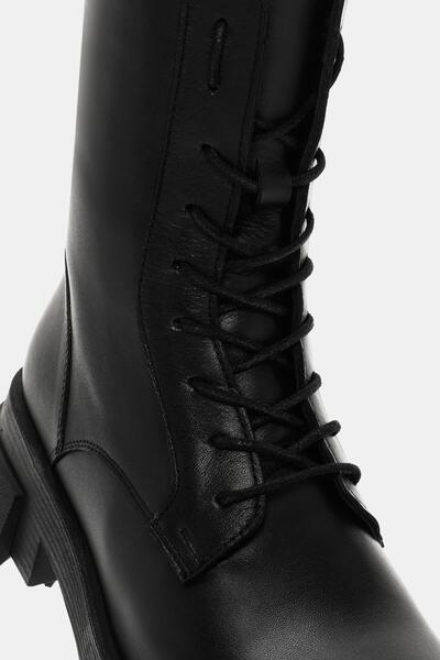 Bestyle Γυναικείες μπότες από γνήσιο δέρμα Alia σε μαύρο χρώμα