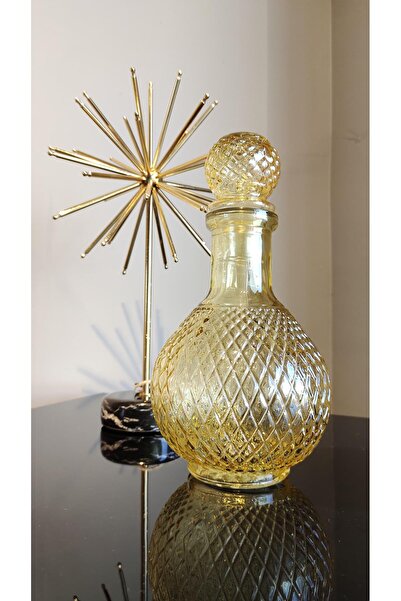 Selim Fusion Yuvarlak Dekoratif Şişe Sarı 230SRI13CM