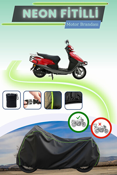 Cemku Cool غطاء محرك متوافق مع نيون فيتيل أبوش سبيدي 125i باللون الأسود