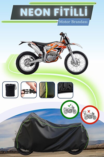 Cemku Cool غطاء محرك أسود قماش مجدّل حقيبة متوافق مع KTM 250 Freeride R