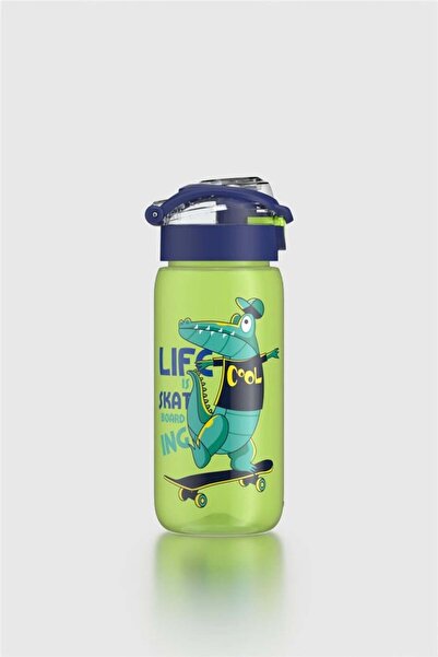 Renga Saga Patterned 530 ml Children's Water Bottle 912174 Green-Blue