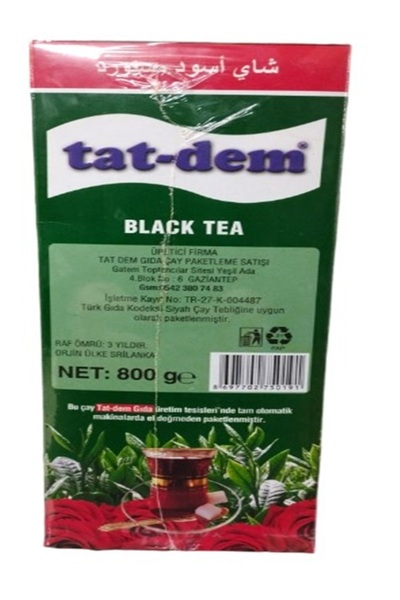 TATDEM İthal TAT-DEM Siyah Çay 800 gr.