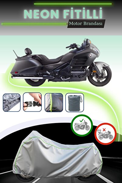 Cemku Cool قماش دراجة نارية متوافق مع هوندا جولدوينج F6B متوافق مع قفل رمادي ...