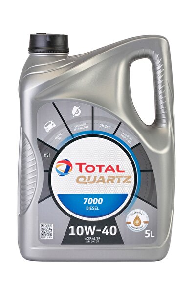 TOTAL Ulei Quartz 7000 Diesel 10W40 148646, volum 5 litri, sintetic pentru PEUGEOT, MB, CITROEN, VW