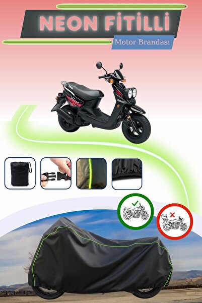 Cemku Cool قفل أسود قماش مجدّل حقيبة، لا يناسب محرك ياماها BW's 100