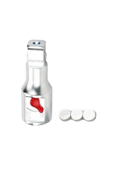 TOPTUL Adaptor CAED1612, cheie tubulară cu LED, patrat 1/2 inch - 3/8 inch, l...