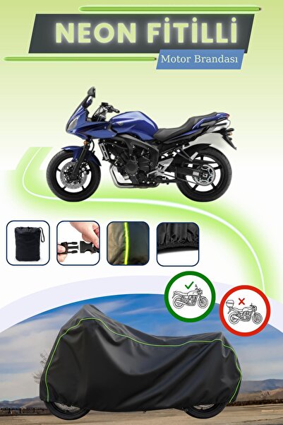 Cemku Cool قفل أسود قماش مجدّل حقيبة، لا يناسب دراجة ياماها FZ6 فازر النارية