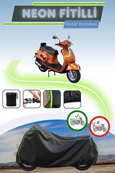 Cemku Cool أسود قماش مجدّل حقيبة، قفل غير متوافق مع شاشة محرك مونديال 125 كيل...