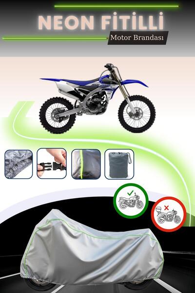 Cemku Cool غطاء محرك رمادي قماش مجدّل حقيبة، غير متوافق مع قفل ياماها YZ 250 F