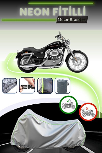 Cemku Cool غطاء محرك رمادي قماش مجدّل حقيبة، غير متوافق مع قفل هارلي ديفيدسون...