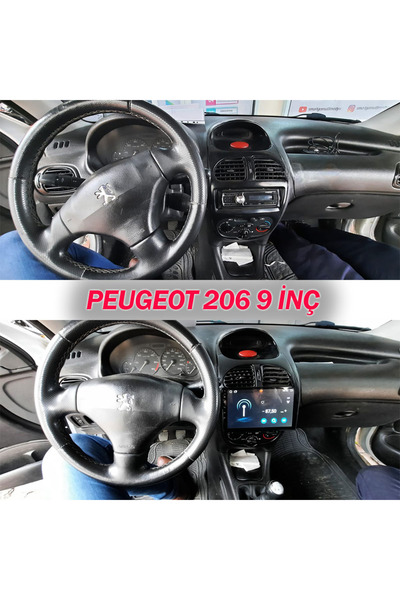 CarSmarT PEUGEOT 206 1999 /2011 9 İNÇ 4-64 PRO MODEL QLED EKRAN