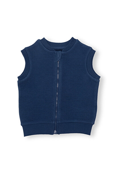 ebebek Hello Baby HelloBaby Erkek Bebek Yelek Fermuarlı Ottoman Bisiklet Yaka...