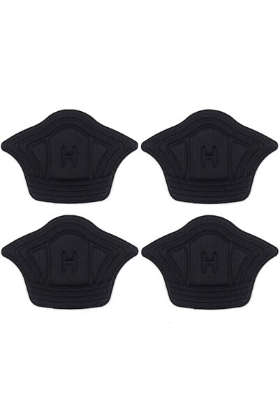 General Store Set 4 branturi pentru calcai cu pernite, SA&SO General Store®, marime universala, spuma 4D, negru