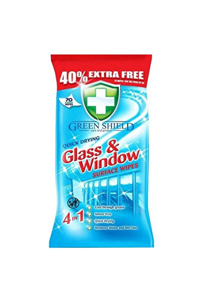 Green Shield Șervețele umede pentru curățarea suprafețelor din sticlă, Green ...