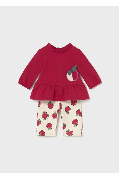 MAYORAL Newborn Kız Bebek Eşofman Takım Kırmızı