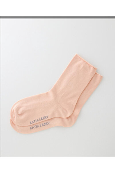 MİMU ÇORAP Women's Colorful Elastic-Free Modal Fabric Thin Socks Light Pink