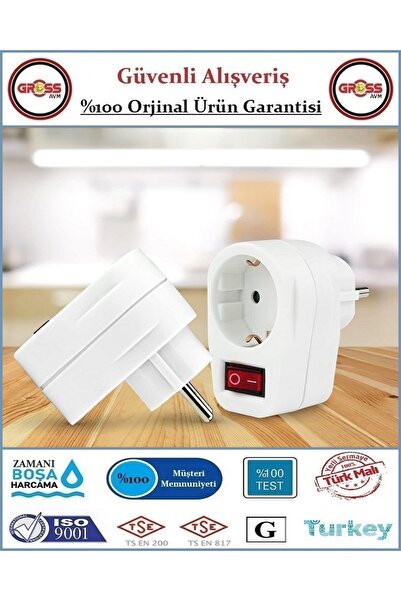 VİKO Anahtarlı Tekli Topraklı Fiş Priz - Orjinal Ürün