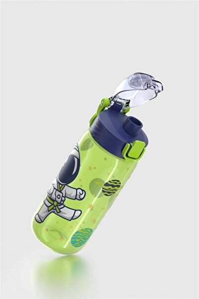 Renga Wave Patterned 530 ml Children's Water Bottle 912169 Green