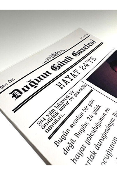 photonom Doğum Günü Gazetesi | Kişiye Özel Doğum Günü Hediyesi
