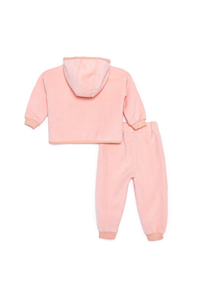 ebebek Hello Baby HelloBaby Kız Bebek Eşofman Takımı Fermuarlı Uzun Kol Ribanalı Paça