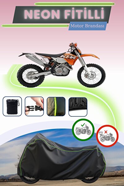 Cemku Cool غطاء محرك أسود قماش مجدّل حقيبة متوافق مع KTM 400 EXC