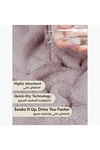 Generic DONETELLA 2-Piece 600 GSM Combed Cotton Hand Towel Set - 50x90 cm