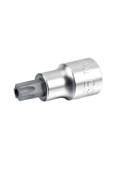 TOPTUL BCLA0827 socket bit, 1/4 inch square drive, T27 torx profile, length 37 mm, steel