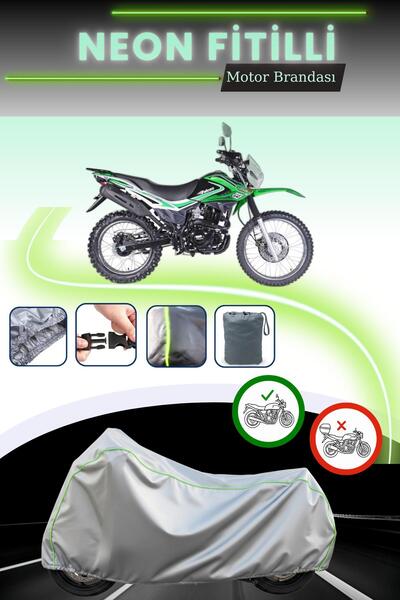 Cemku Cool غطاء دراجة نارية رمادي اللون متوافق مع نيون فيتيل فالكون ديزرت 277