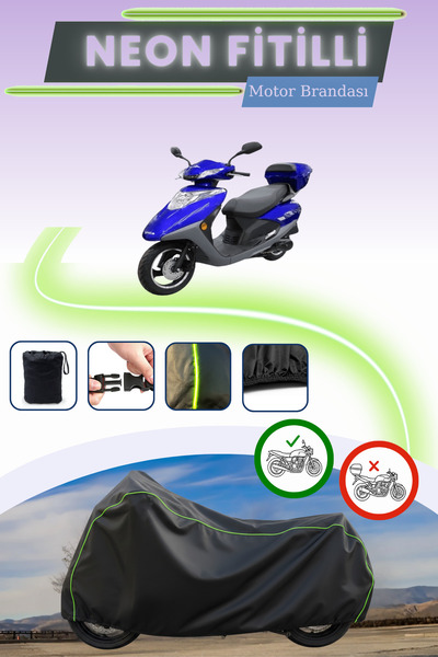 Cemku Cool أسود قماش مجدّل حقيبة، غطاء محرك كينج موتور سبيكا 100 بدون قفل