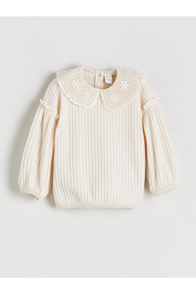 LC Waikiki Bebe Yaka Kız Bebek Sweatshirt ve Tayt Pantolon 2'li