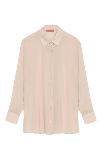 Quzu Beige Women's Shirt Gml00003