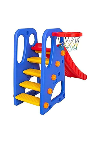 ALRWAD Children's garden slide, indoor and outdoor playground, slide set with basketball for children
