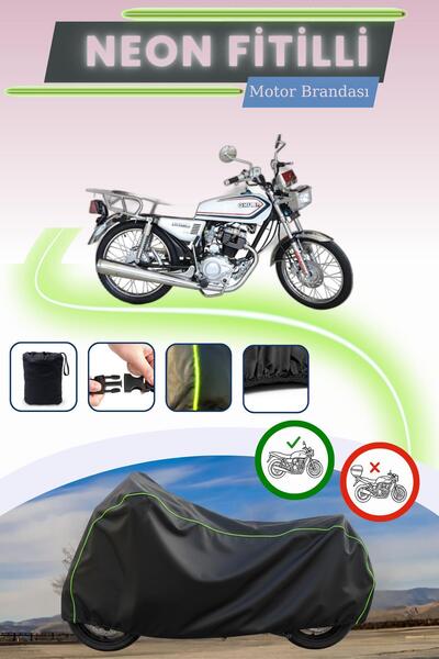 Cemku Cool أسود قماش مجدّل حقيبة، غطاء محرك كوبا تشيتا 100 بدون قفل