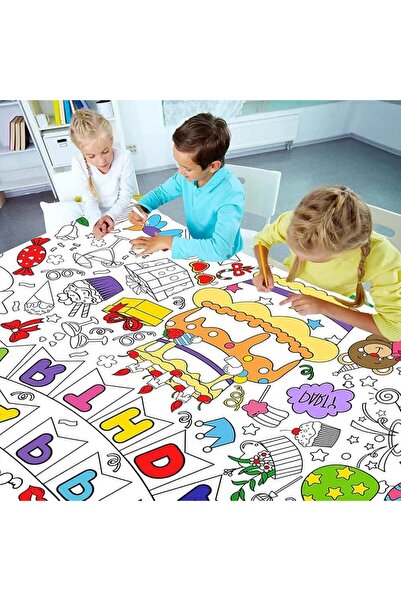 Enjoymydesign 10 Paint Rolls Activity Paper Painting Paper 1 Meter - Educational Painting Paper for Baby and Child
