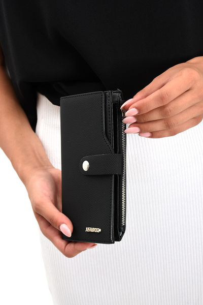 Just Polo JP Original Just Polo Coin Zipper Vertical Multi-Compartment Women's Wallet Handheld Portfolio 19*10 cm