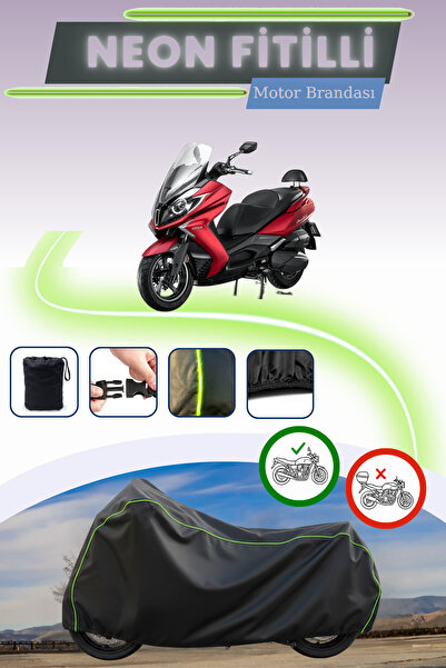 Cemku Cool غطاء محرك متوافق مع Kymco Downtown 250i مصنوع من نيون فيتيل متوافق...