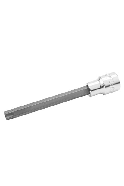 TOPTUL Bit BCKA1650 cu soclu tubular, prindere pătrat 1/2 inch, profil torx T50, lungime 120 mm, cr