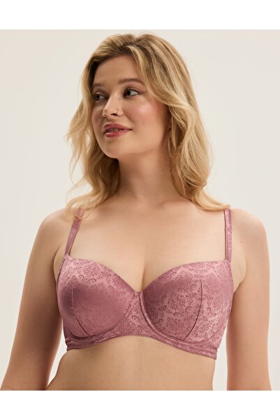 ESOTIQ Lightly Padded Bra Underwired with Removable Chain Pendant Elegant | C...